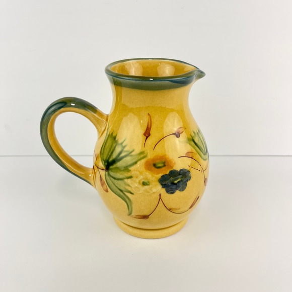 Faience Provencale Du Poet Laval Handmade Ceramic Pottery Pitcher France - Picture 1 of 8